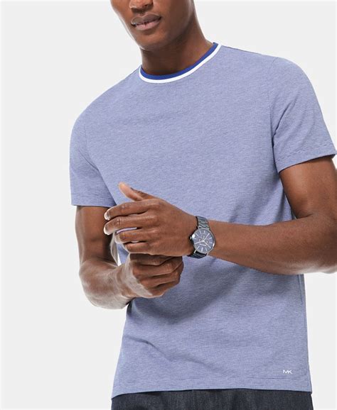 Michael Kors Men's Birdseye Weave Tipped T